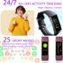 Picture of Activity Trackers for Women Men 1.1''AMOLED Screen Fitness Watches with Heart Rate Blood Pressure Sleep Monitor Calorie Tracking Step Counter Smart Band for Android and iOS